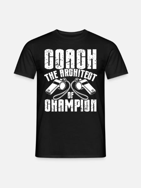 Trainer Geschenke Coach Geschenkidee - Männer T-Shirt - Schwarz