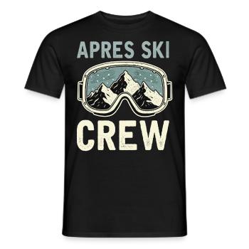 Équipage après-ski - T-shirt homme - noir - Devant - AI Model Male 178 light (178cm)