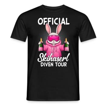 Visite officielle de Skihaserl Diven - T-shirt homme - noir - Devant - AI Model Male 178 light (178cm)