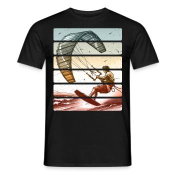Kitesurf Kitesurfer Kiteboard - T-shirt homme - noir - Devant - AI Model Male 178 light (178cm)