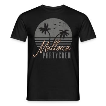 Mallorca Party Crew - T-shirt homme - noir - Devant - AI Model Male 178 light (178cm)