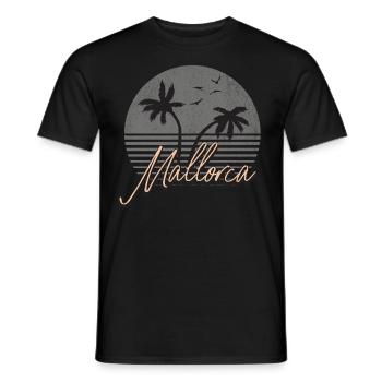 Majorca - Men's T-Shirt - black - Front - AI Model Male 178 light (178cm)