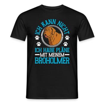 Plans Broholmer avec mon Broholmer - T-shirt homme - noir - Devant - AI Model Male 178 light (178cm)
