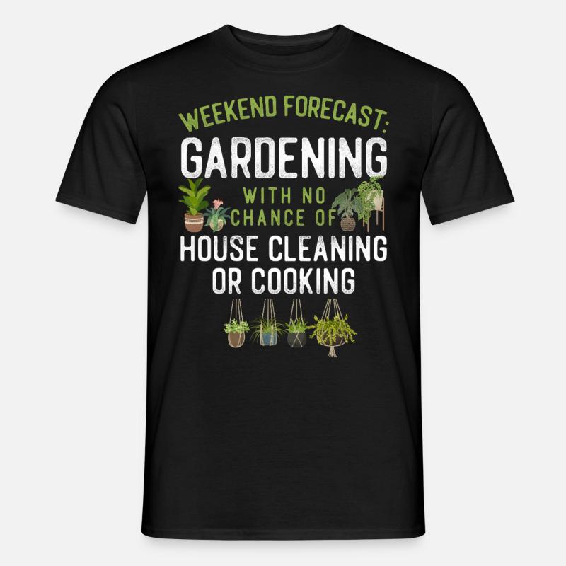 Planteelsker havearbejde weekend - Mænd T-shirt - sort
