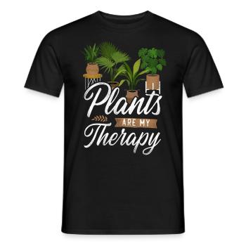 Amoureux des plantes de jardinage sont - T-shirt homme - noir - Devant - AI Model Male 178 light (178cm)
