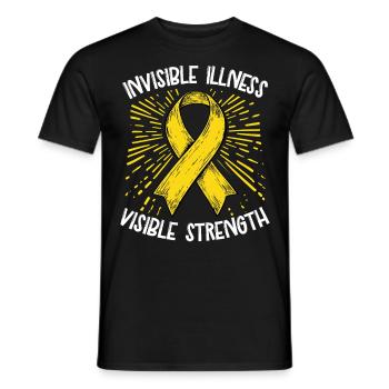 Unsichtbare Krankheit Sichtbare Stärke - Männer T-Shirt - Schwarz - Vorne - AI Model Male 178 light (178cm)