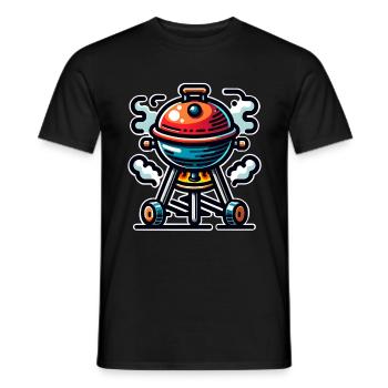 Griller - T-shirt homme - noir - Devant - AI Model Male 178 light (178cm)