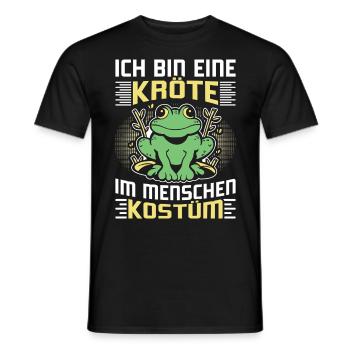 Karneval Kostüm Party BIN EINE KRÖTE DAS IST MEIN - Männer T-Shirt - Schwarz - Vorne - AI Model Male 178 light (178cm)