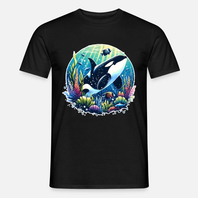 Orca Killer Whale - Men's T-Shirt - black