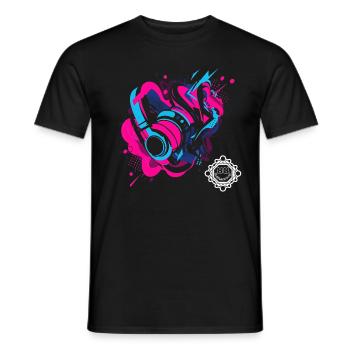 Musique 2 - T-shirt homme - noir - Devant - AI Model Male 178 light (178cm)