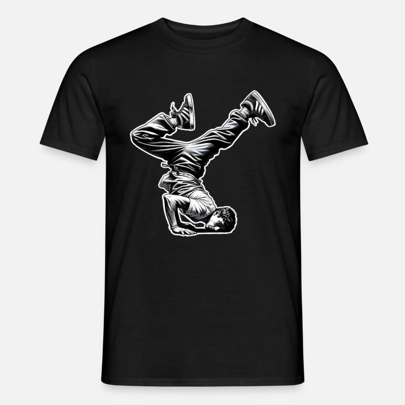 Breakdance - Männer T-Shirt - Schwarz