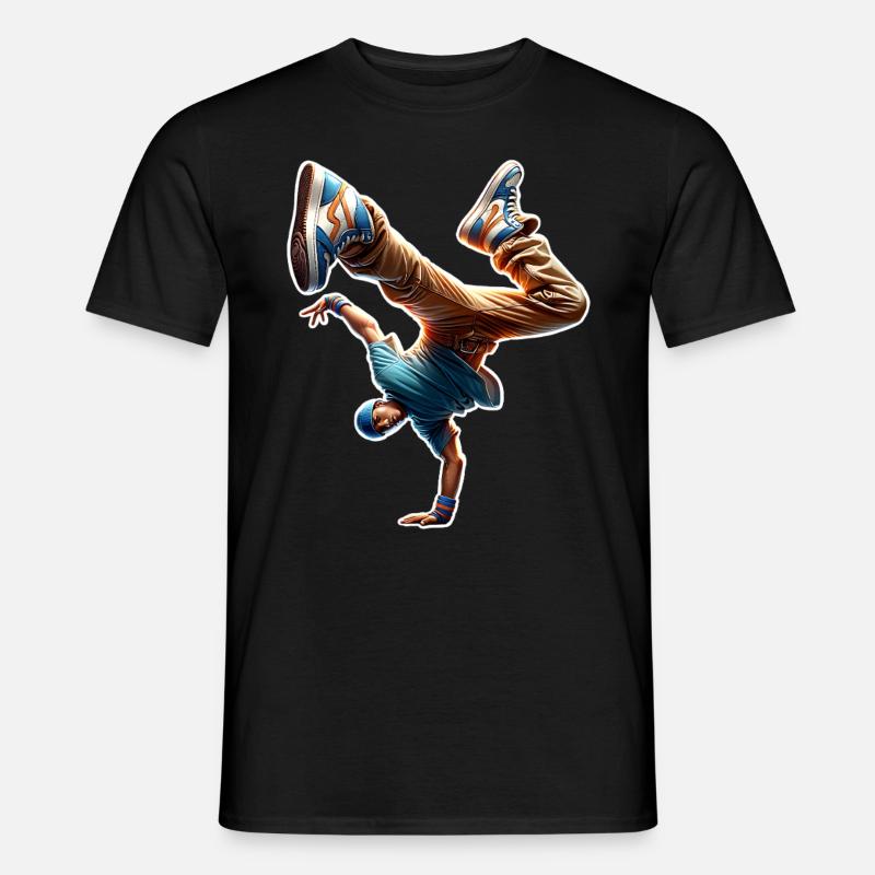 Breakdance - Männer T-Shirt - Schwarz