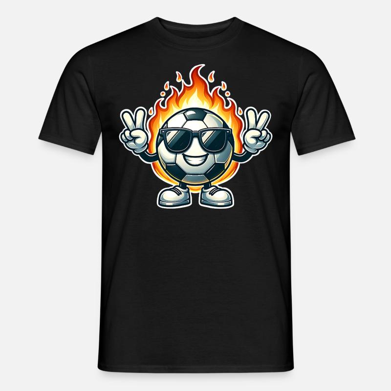 Fußball - Männer T-Shirt - Schwarz
