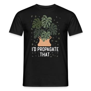 Plant Lover Gardening Monstera I'd - Männer T-Shirt - Schwarz - Vorne - AI Model Male 178 light (178cm)