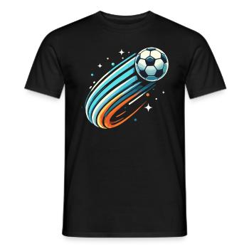 football, joueur de football, joueur de football garçon - T-shirt homme - noir - Devant - AI Model Male 178 light (178cm)