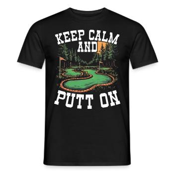 Golf Golf Golfer Golf Course - Men's T-Shirt - black - Front - AI Model Male 178 light (178cm)