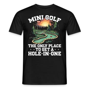 Golf Golf Golf Golf Parcours de Golf - T-shirt homme - noir - Devant - AI Model Male 178 light (178cm)