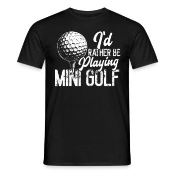 Golf Golf Golfer Golf Course - Men's T-Shirt - black - Front - AI Model Male 178 light (178cm)