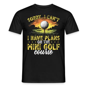 Golf Golf Golfer Golf Course - Men's T-Shirt - black - Front - AI Model Male 178 light (178cm)