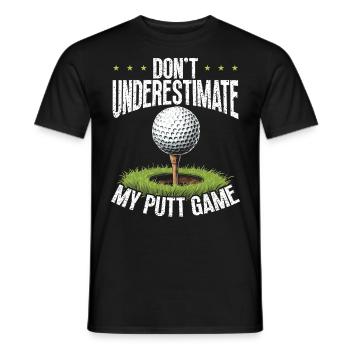 Golf Golf Golfer Golf Course - Men's T-Shirt - black - Front - AI Model Male 178 light (178cm)