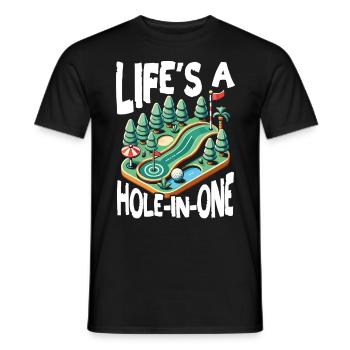 Golf Golf Golfer Golf Course - Men's T-Shirt - black - Front - AI Model Male 178 light (178cm)