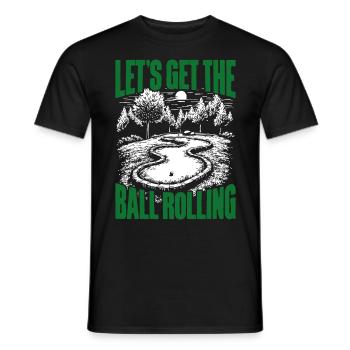 Golf Golf Golfer Golf Course - Men's T-Shirt - black - Front - AI Model Male 178 light (178cm)