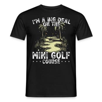 Golf Golf Golfer Golf Course - Men's T-Shirt - black - Front - AI Model Male 178 light (178cm)