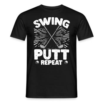 Golf Golf Golfer Golf Course - Men's T-Shirt - black - Front - AI Model Male 178 light (178cm)