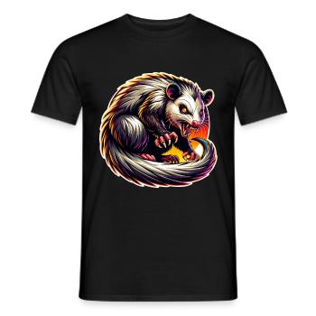 Opossum - Männer T-Shirt - Schwarz - Vorne - AI Model Male 178 light (178cm)