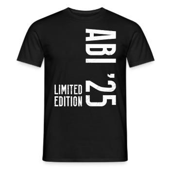 ABI 2025 Abitur Abschluss Lustiges Abiturienten - Männer T-Shirt - Schwarz - Vorne - AI Model Male 178 light (178cm)