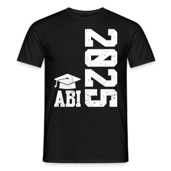 ABI 2025 Abitur Abschluss Lustiges Abiturienten - Männer T-Shirt - Schwarz - Vorne - AI Model Male 178 light (178cm)