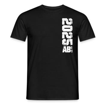 ABI 2025 Abitur Abschluss Lustiges Abiturienten - Männer T-Shirt - Schwarz - Vorne - AI Model Male 178 light (178cm)