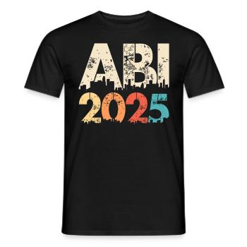 ABI 2025 Abitur Abschluss Lustiges Abiturienten - Männer T-Shirt - Schwarz - Vorne - AI Model Male 178 light (178cm)