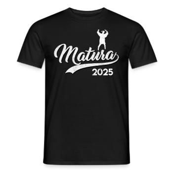 MATURA ABSCHLUSS 2025 Maturanten Lustiges - Männer T-Shirt - Schwarz - Vorne - AI Model Male 178 light (178cm)