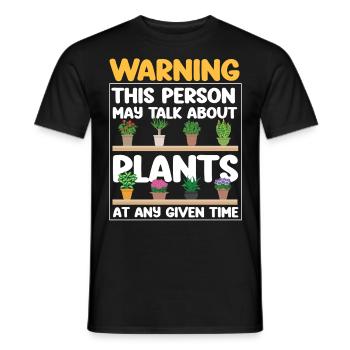 Plant Lover Gardening Warning This - Männer T-Shirt - Schwarz - Vorne - AI Model Male 178 light (178cm)
