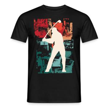 Golf Golfen Golfspieler Sport Hobby Club Vintage - Männer T-Shirt - Schwarz - Vorne - AI Model Male 178 light (178cm)