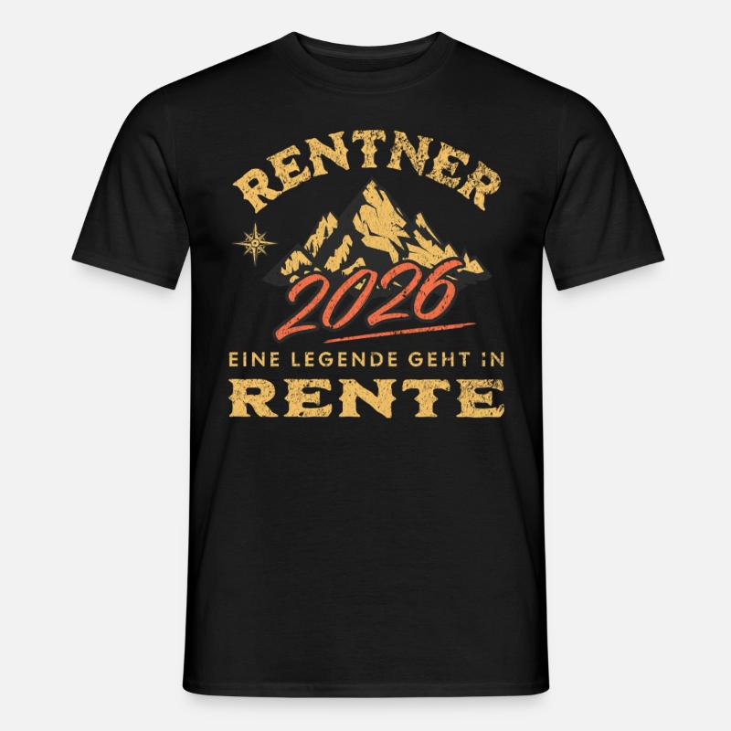 Rentner 2026 - Männer T-Shirt - Schwarz