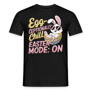 Relaxed Easter Bunny – Funny Easter Gift - Men's T-Shirt - black - Front - AI Model Male 178 light (178cm)