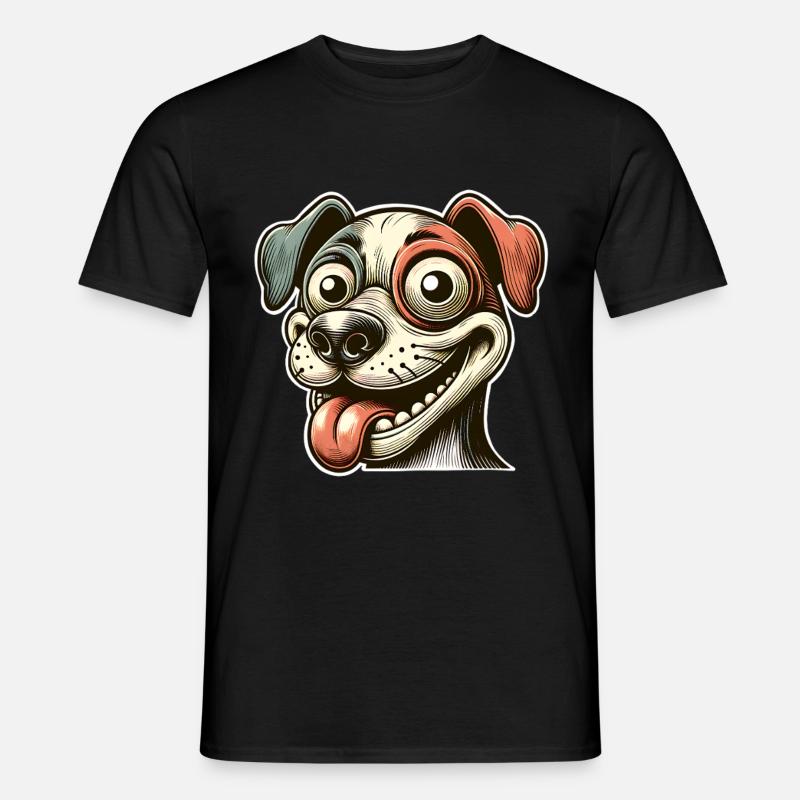 Hund - Männer T-Shirt - Schwarz