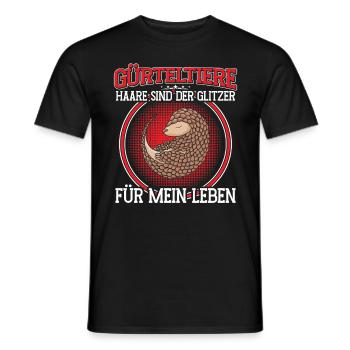 Gürteltier Haare Spruch Riesengürteltier - Männer T-Shirt - Schwarz - Vorne - AI Model Male 178 light (178cm)