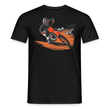 Dirt-Geschwindigkeit - Männer T-Shirt - Schwarz - Vorne - AI Model Male 178 light (178cm)