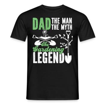 Amoureux des plantes Jardinage Papa Papa Le - T-shirt homme - noir - Devant - AI Model Male 178 light (178cm)