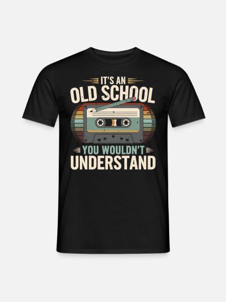 Retro Mixtape – Oldschool Vibes für Nostalgiker - Männer T-Shirt - Schwarz