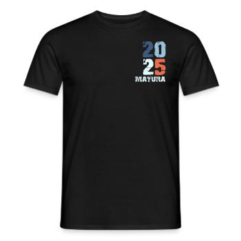 MATURA ABSCHLUSS 2025 Maturanten Lustiges - Männer T-Shirt - Schwarz - Vorne - AI Model Male 178 light (178cm)