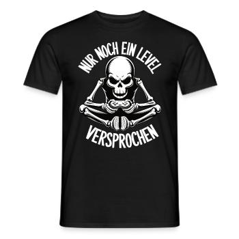 Nur noch ein Level – Versprochen! (Skelett) - Männer T-Shirt - Schwarz - Vorne - AI Model Male 178 light (178cm)