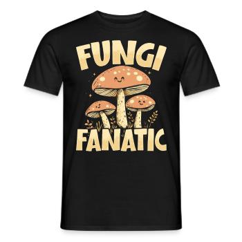 Pilzsammler Pilzsucher Pilze Sammeln Pilzsucher - Männer T-Shirt - Schwarz - Vorne - AI Model Male 178 light (178cm)