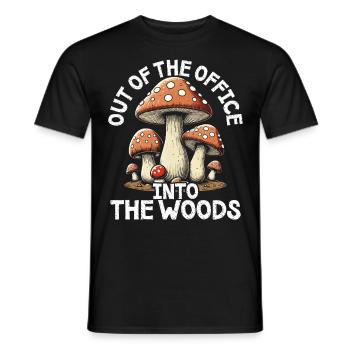 Pilzsammler Pilzsucher Pilze Sammeln Pilzsucher - Männer T-Shirt - Schwarz - Vorne - AI Model Male 178 light (178cm)