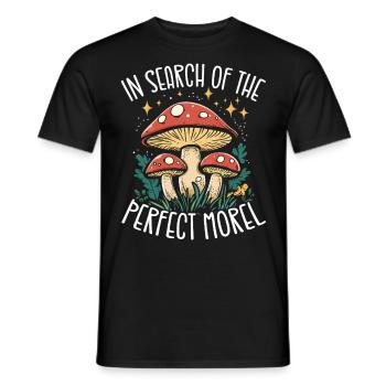 Pilzsammler Pilzsucher Pilze Sammeln Pilzsucher - Männer T-Shirt - Schwarz - Vorne - AI Model Male 178 light (178cm)