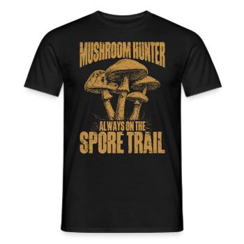 Pilzsammler Pilzsucher Pilze Sammeln Pilzsucher - Männer T-Shirt - Schwarz - Vorne - AI Model Male 178 light (178cm)