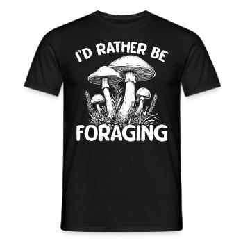 Pilzsammler Pilzsucher Pilze Sammeln Pilzsucher - Männer T-Shirt - Schwarz - Vorne - AI Model Male 178 light (178cm)